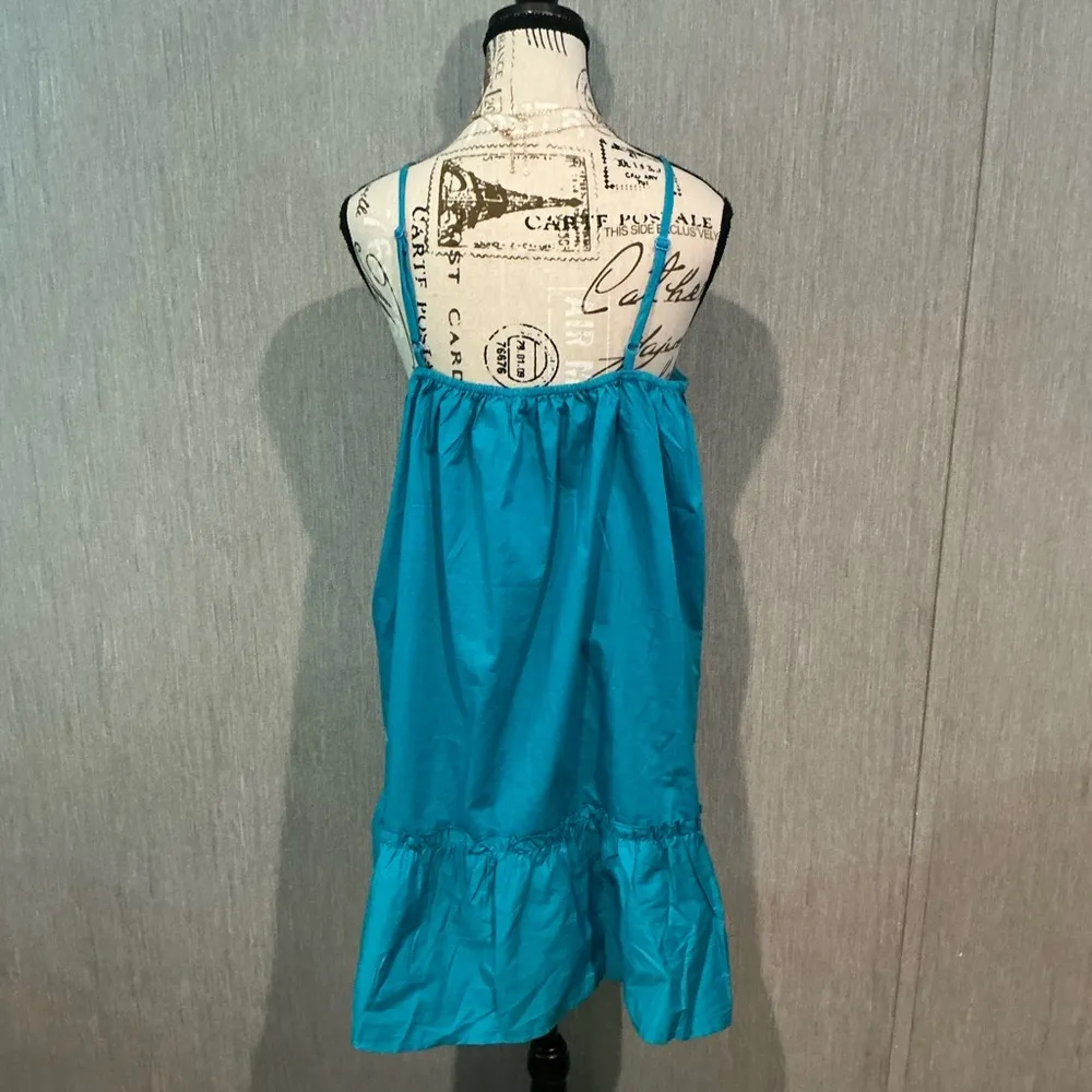 Boohoo Teal Sleeveless Mini Dress Size 16 - Image 3