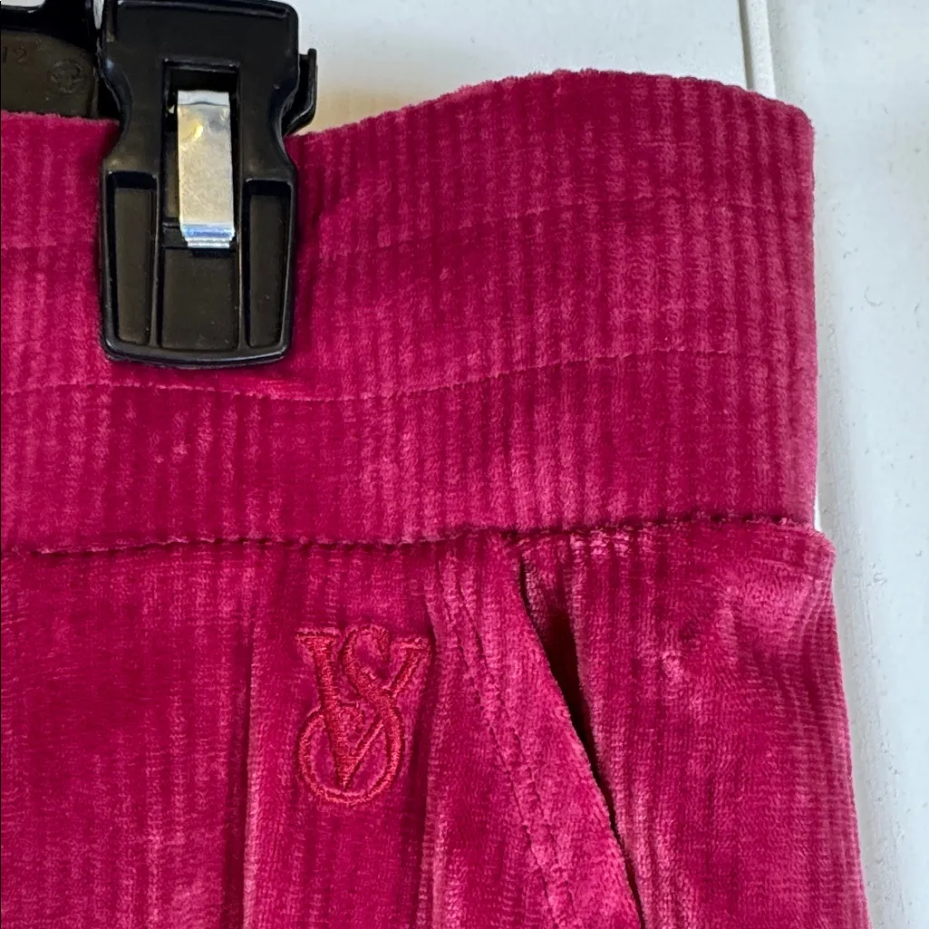 Victoria's Secret ON POINT Fuchsia Wide Waist Pocket Joggers Size XL EUC #5912 - Image 3