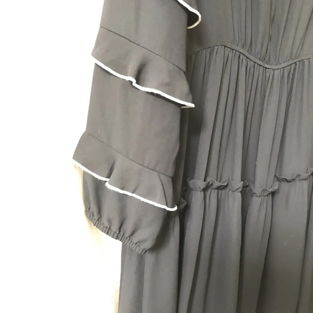 WhoWhatWear Ruffle Neck and Sleeves Dress - Image 7