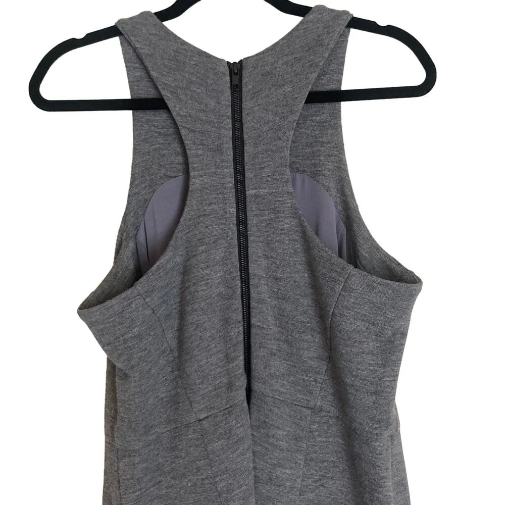 Milly Of New York Women's Gray Racerback Dress Size Large - Image 4