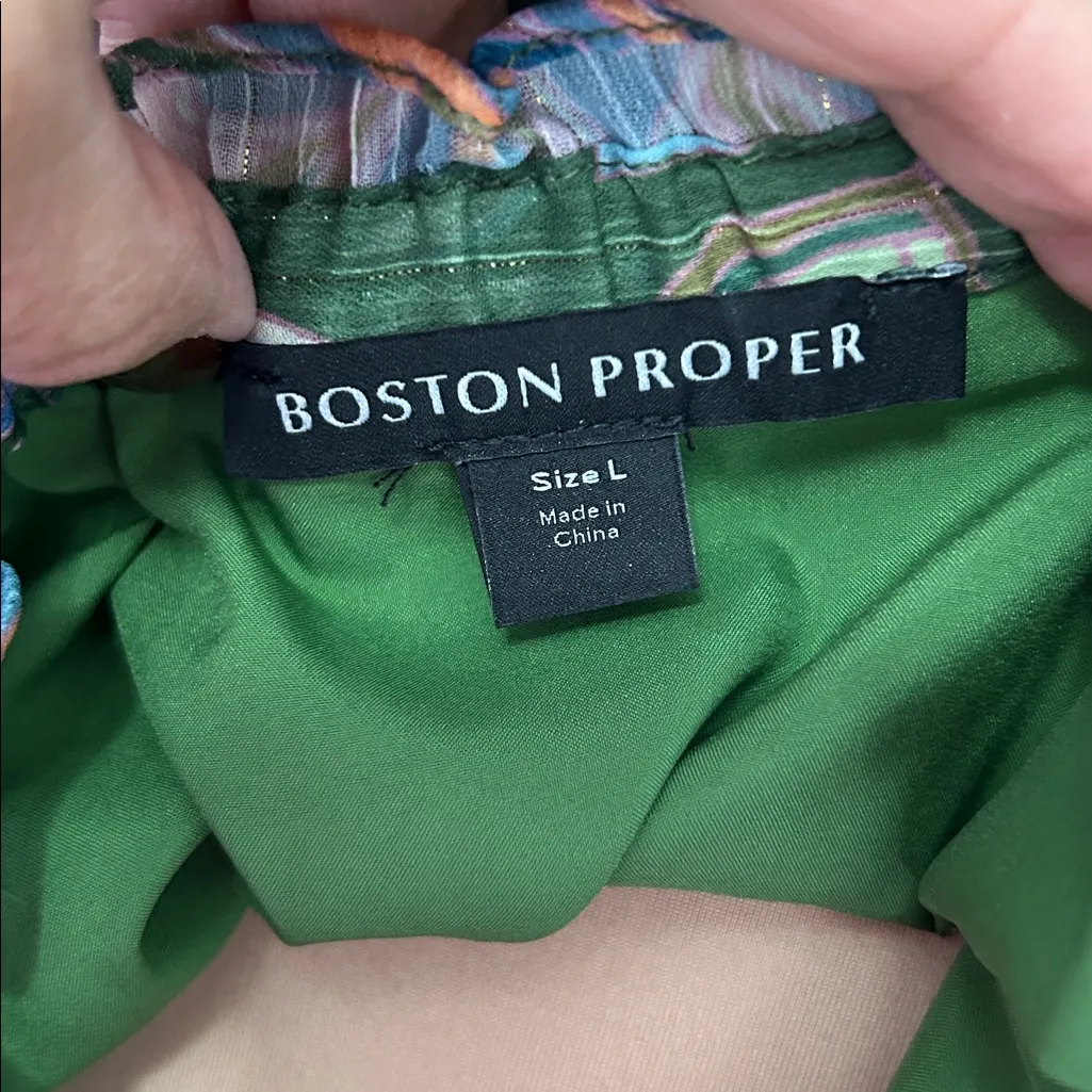 Boston Proper Off Shoulder Scrolling Fleurs Tiered Maxi Dress - Image 7