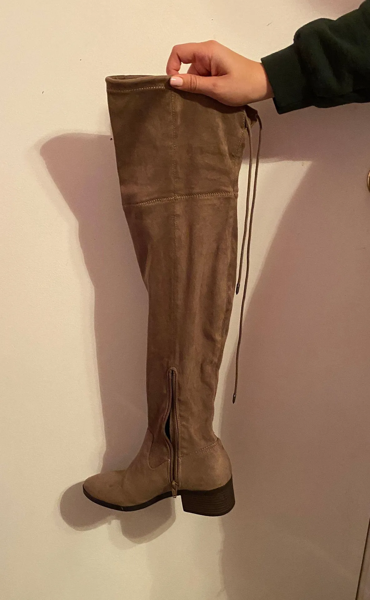 Thigh High Boots Gray Size 8 - Image 3