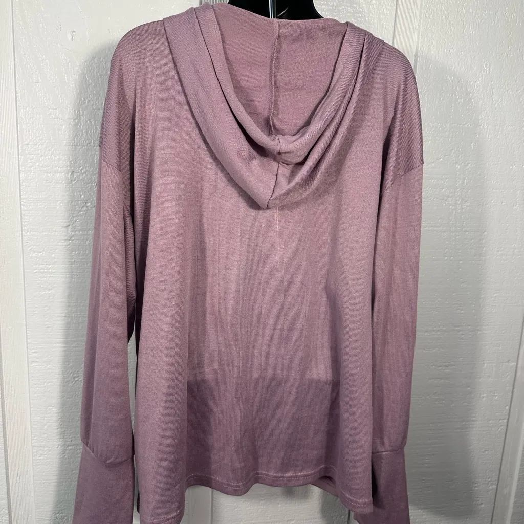 West Loop  Women’s Hooded Long Sleeve Top Size Large EUC - Image 5