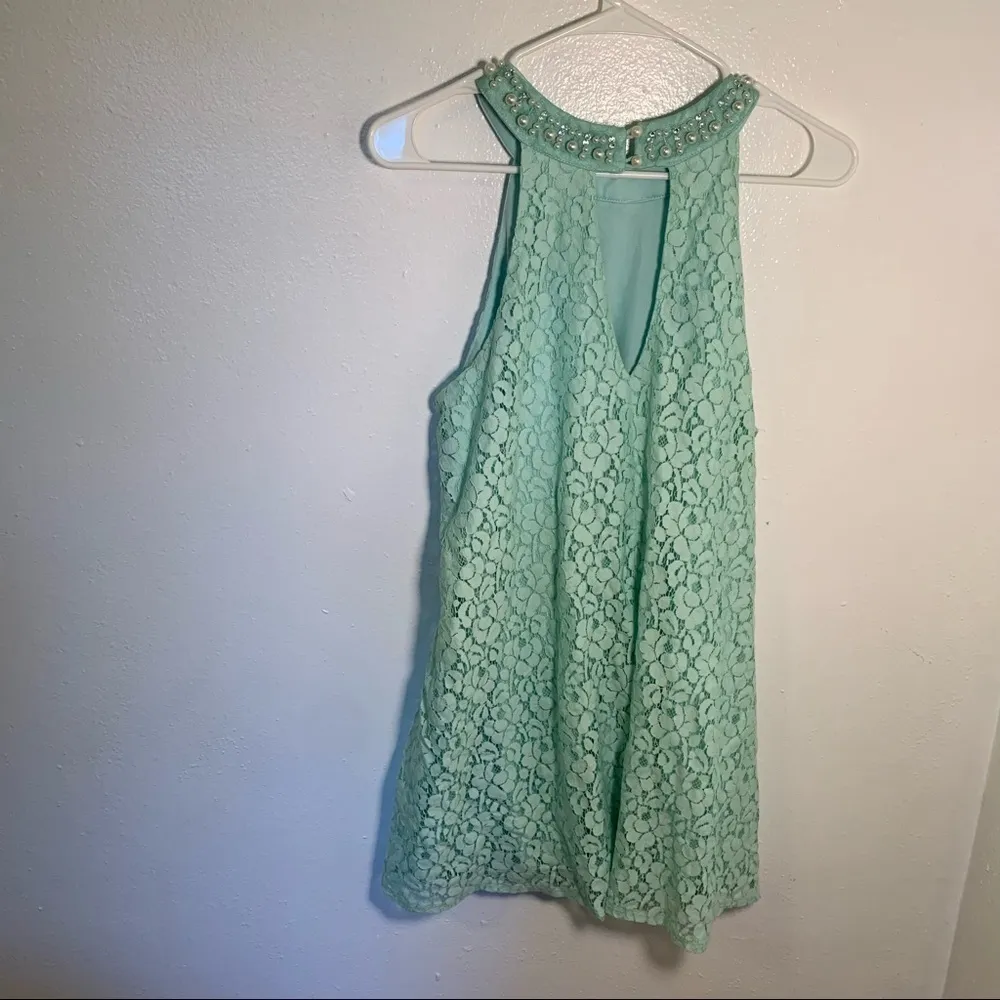 Altar’d State Alanna Pearl Sleeveless Swing Dress Mint Green - Image 10