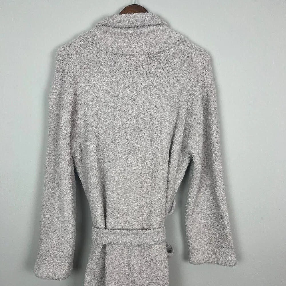 Barefoot Dreams 1 Robe Womens Small Beige Cozy Chic Plush Microfiber Long Belted - Image 16