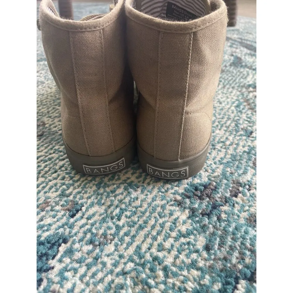 BANGS High Top Sneakers. Men’s 4.5/Women’s 6. Old Pine/Olive Green Lace Up. - Image 3