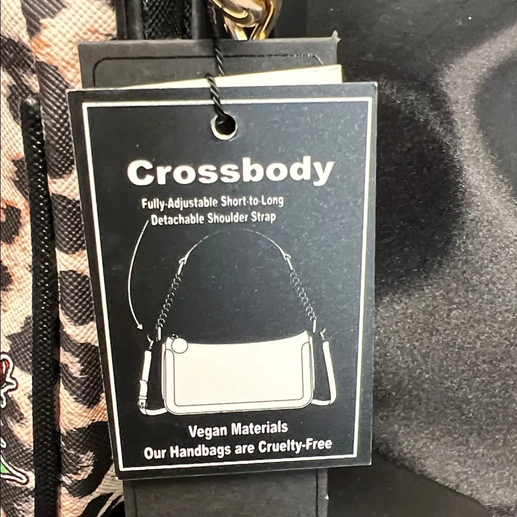 Ed Hardy | Iconic Tiger Rose Shoulder Bag w/ Crossbody Strap - Image 3