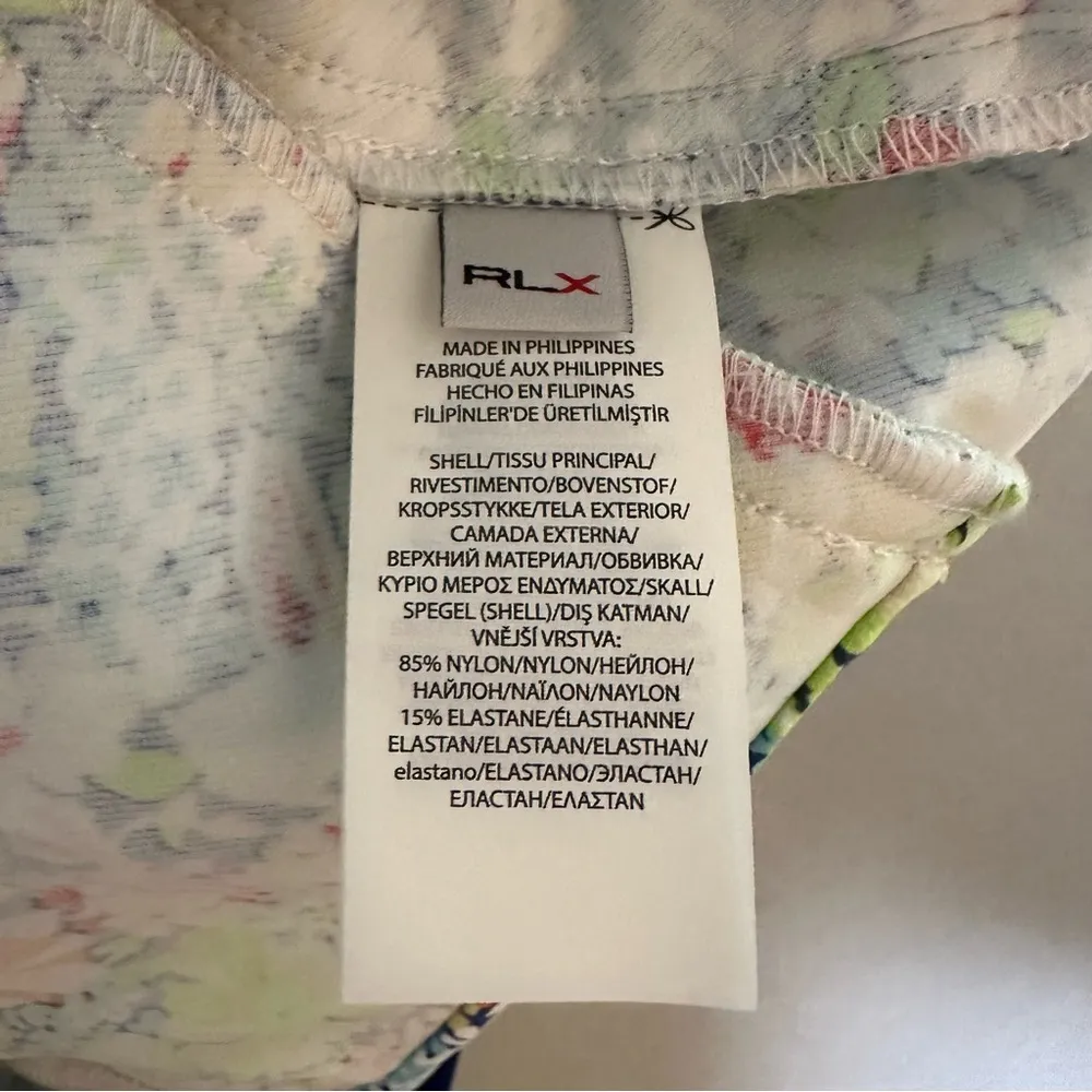 NWT RLX Ralph Lauren Women’s Golf Pants Floral Prints Stretch Mid Rise Size 10 Green - Image 12