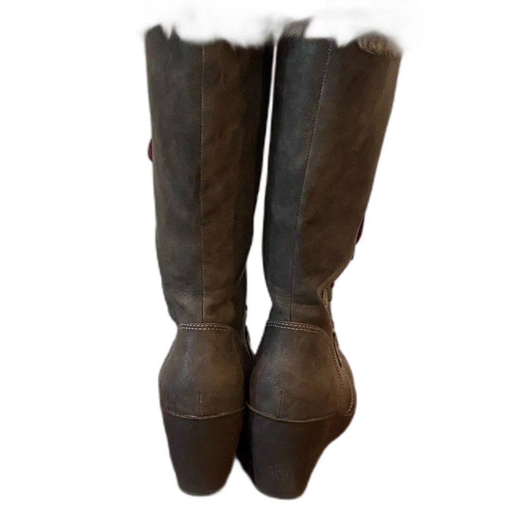 Tyche POP Womens “” Wedge Lace-Up Boot - Image 6