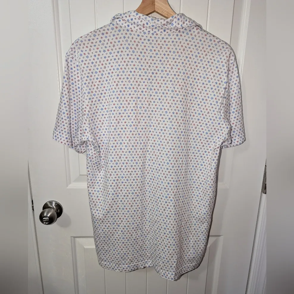 NWOT Peter Millar Polo Shirts Pima Cotton Lot Of 2 Women's Small Patterned White - Image 10