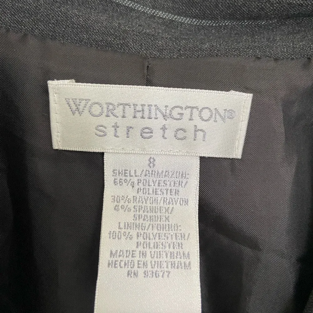 NWOT | Worthington women’s striped stretch blazer — size‎ 8 - Image 2