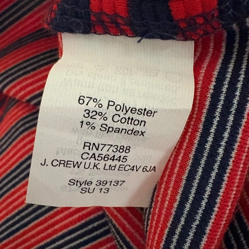 Madewell Red and Blue A-Line Mini Dress - Image 7