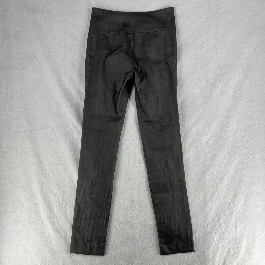 Maria + Cornejo Nyla Legging Contra Stretch Sharkskin Grey Zip Front Size 4 Gray - Image 5