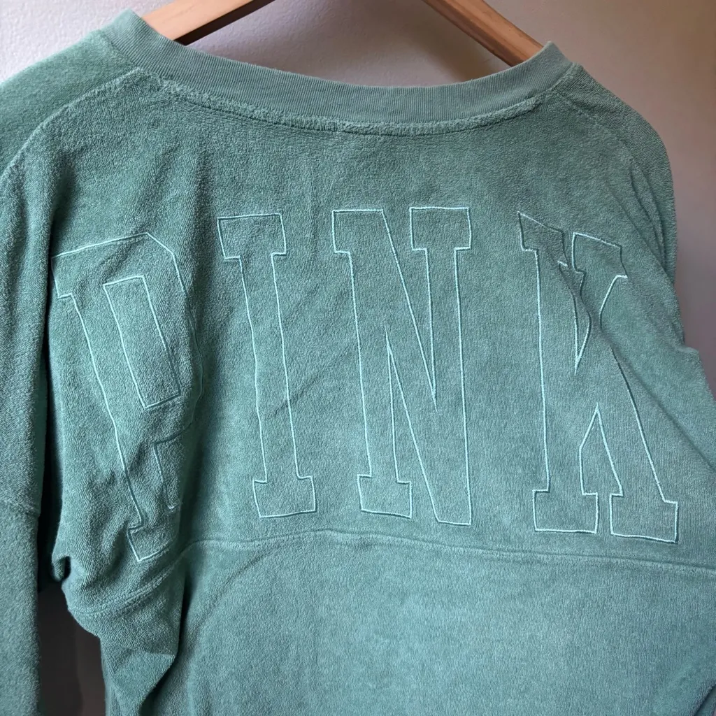 PINK Victoria's Secret Terry Cloth Sweatshirt - Image 6