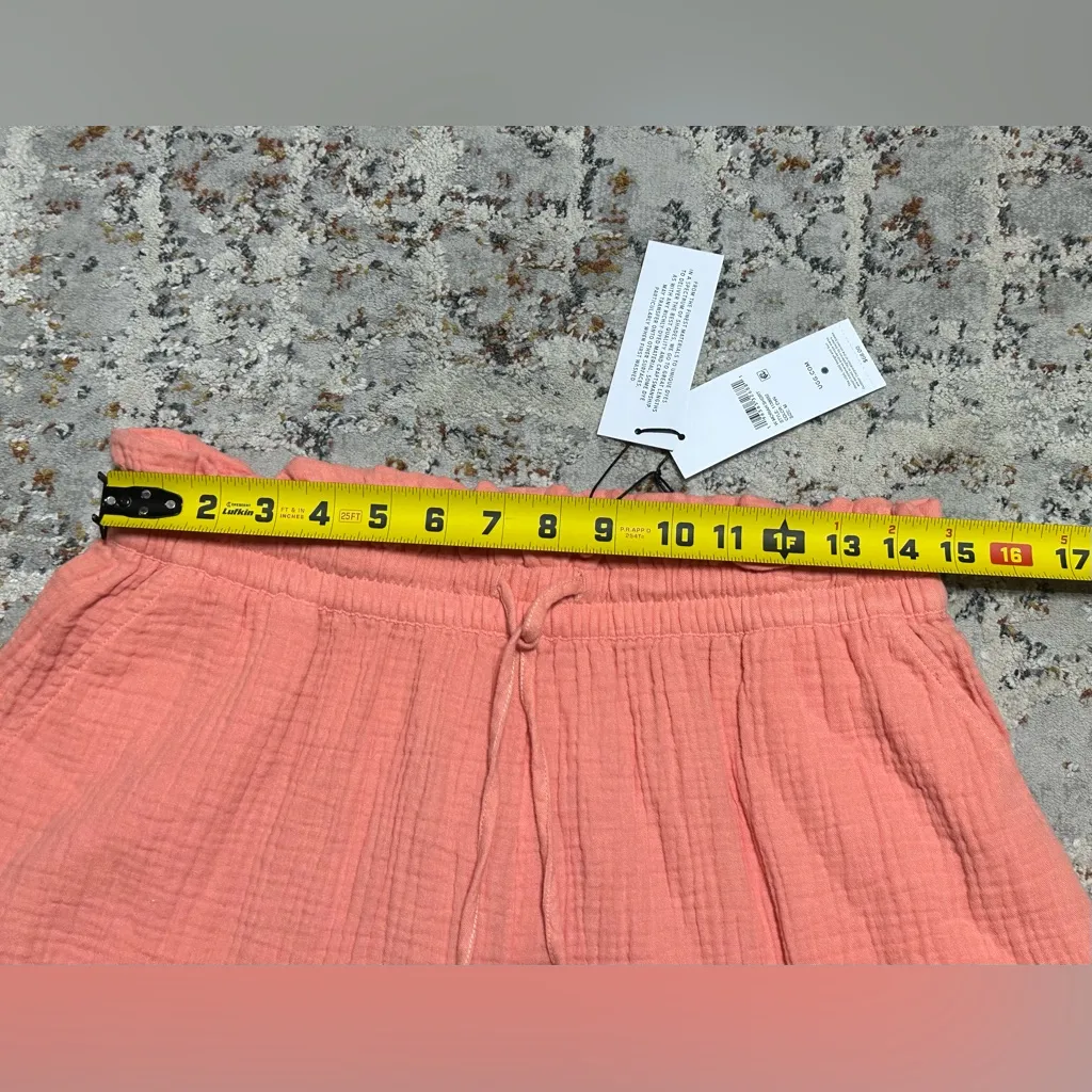 UGG  Shorts Size M 100% soft cotton pink/coral NEW - Image 5