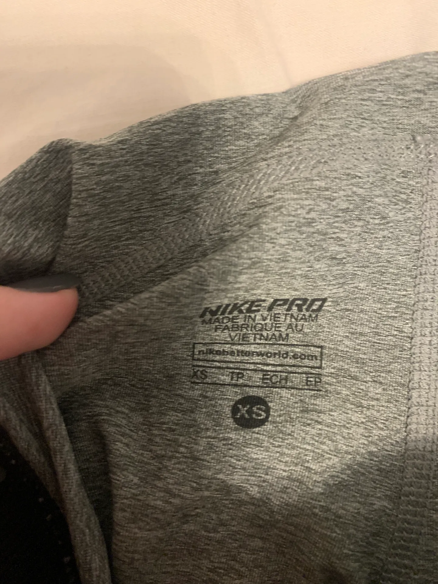 Nike Pro Gray Dri-fit Leggings - Image 3