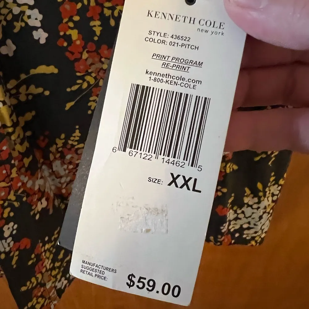 Kenneth Cole New York Shirt Floral Button Down Bloomingdale’s Vintage Size XXL - Image 13