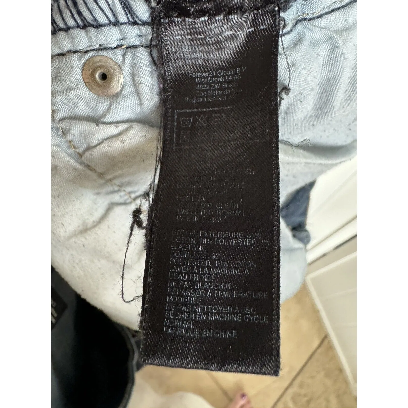 5/$35      Forever 21 Womens Jeans Sz 16 Skinny Dark Wash Stretch‎ - Image 7