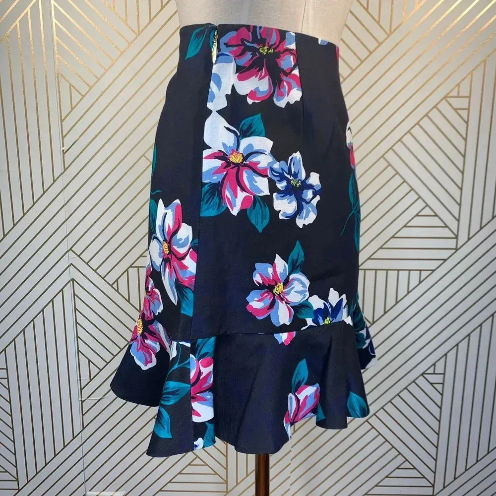 Draper James Dorothy Floral‎ Lillian Skirt in Black - Image 7