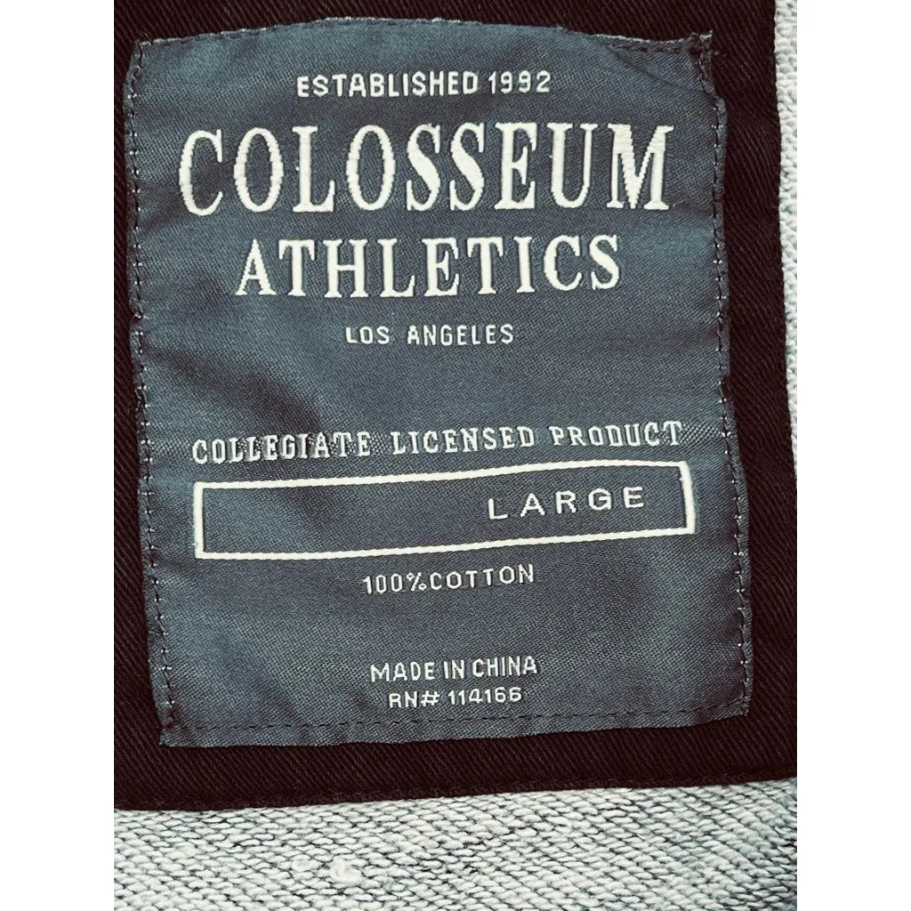 Women's L Embroidered Gray OSU Ohio State Buckeyes Sweatshirt Vintage Look - Image 8