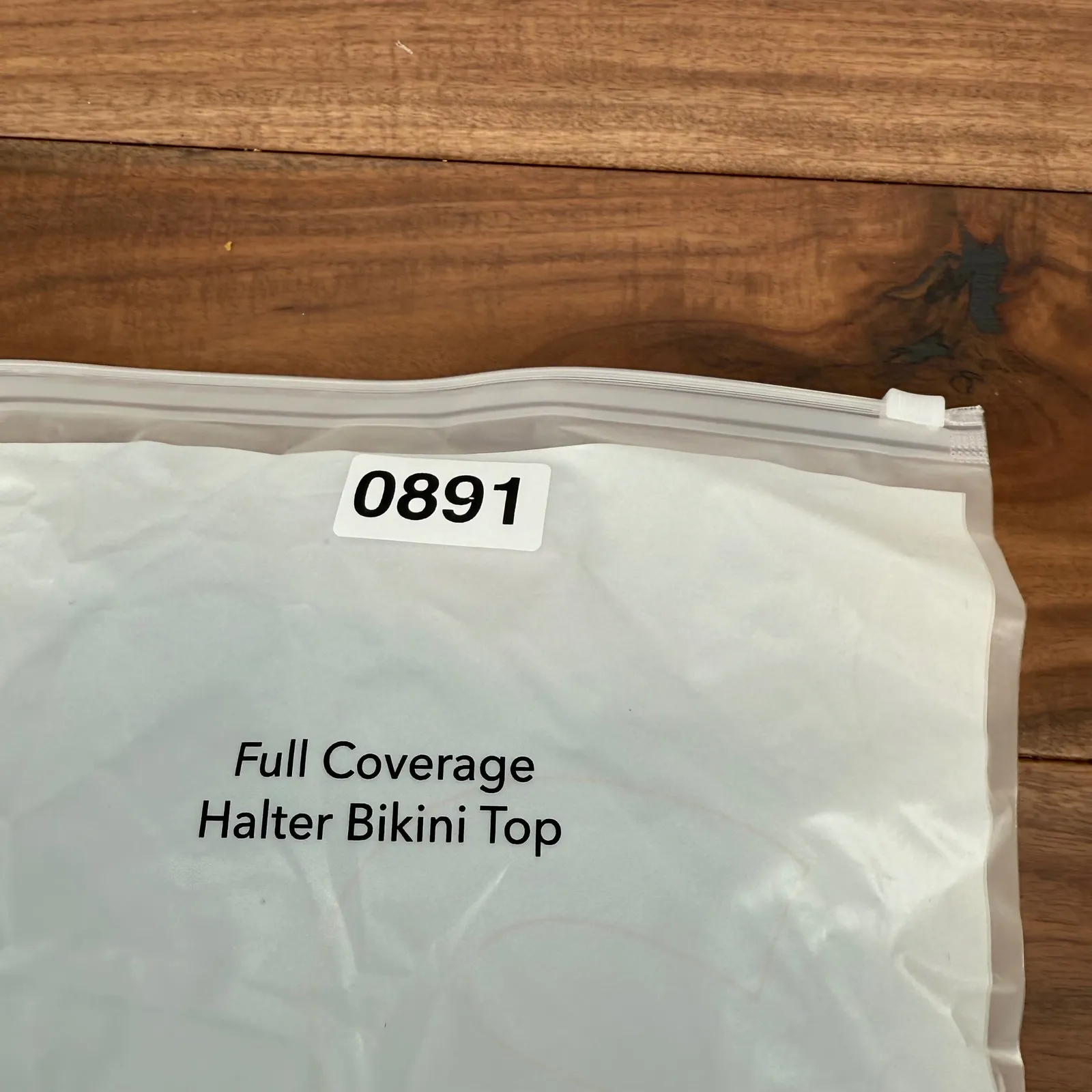 Shapermint Essentials Full Coverage Halter Bikini Top Black Size L Size L - Image 6