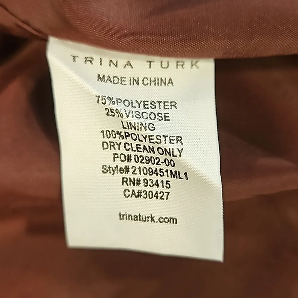 💕TRINA TURK💕 Parker Cape ~ Knit Melton Cab Frank Large L NWT - Image 15