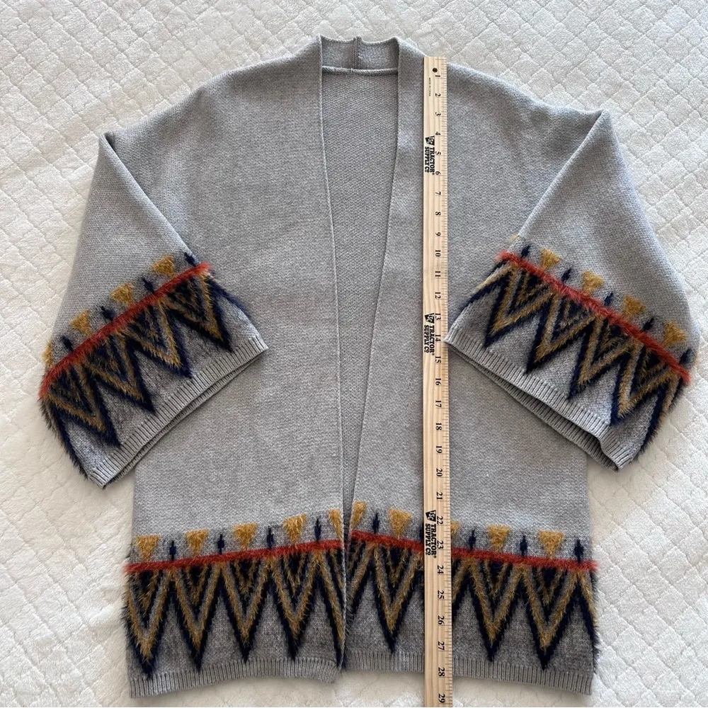 Janice Apparel Women’s Southwest Aztec Print 3/4 Wide Sleeve Cardigan L/XL I - Image 8