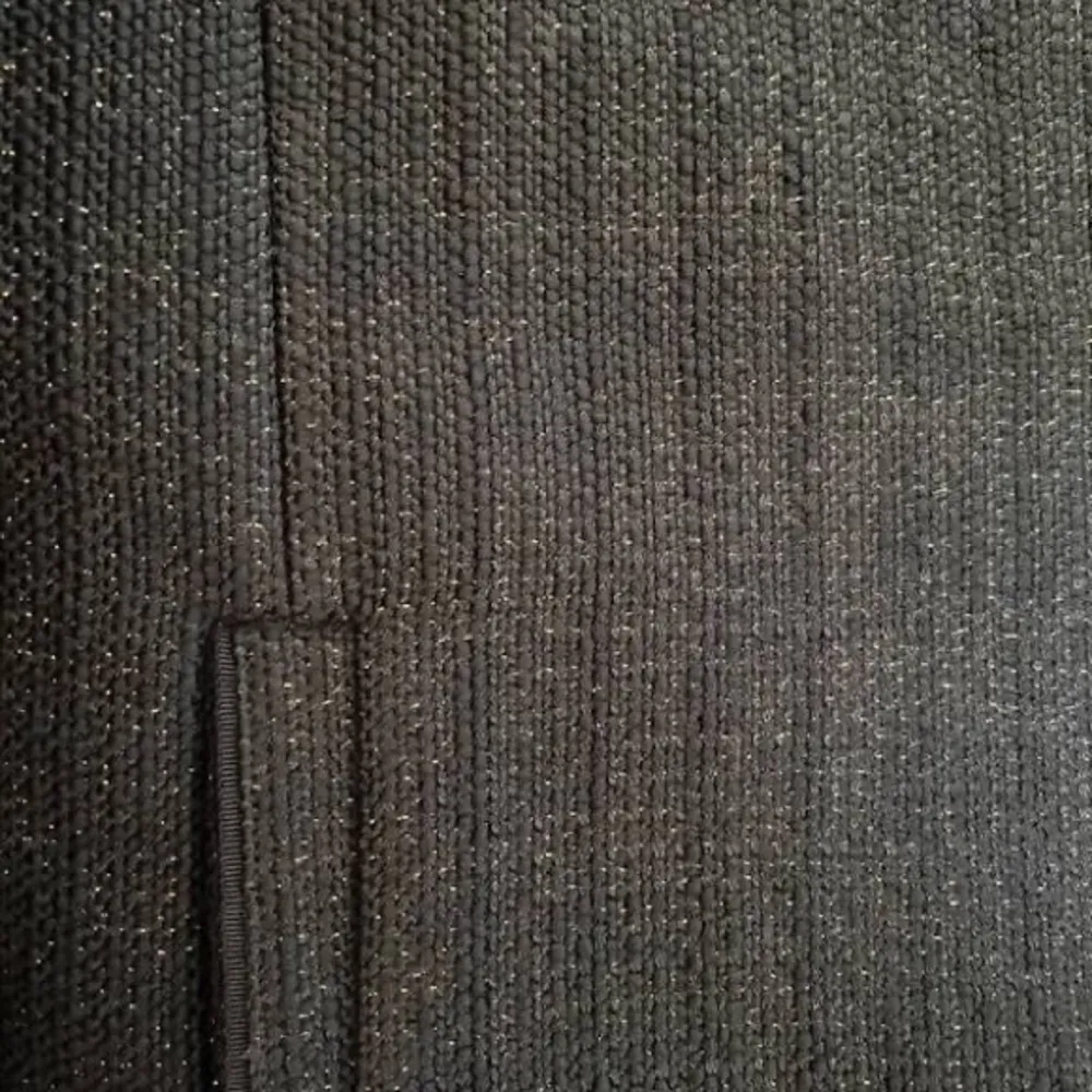 Ann Taylor Structured Wool Tweed Asymmetrical Gold Zip Blazer Jacket - Image 7