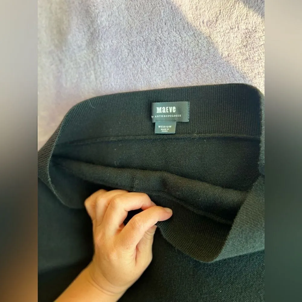 ANTHROPOLOGIE BLACK SKIRT SIZE MEDIUM - Image 3