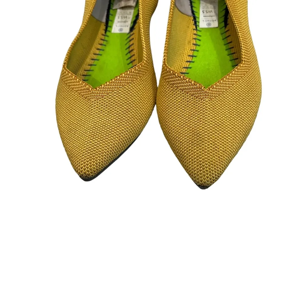 Rothy's The Point Marigold Knit Fabric Pointy Toe Slip On Ballet Flats, Sz 5.5 - Image 6
