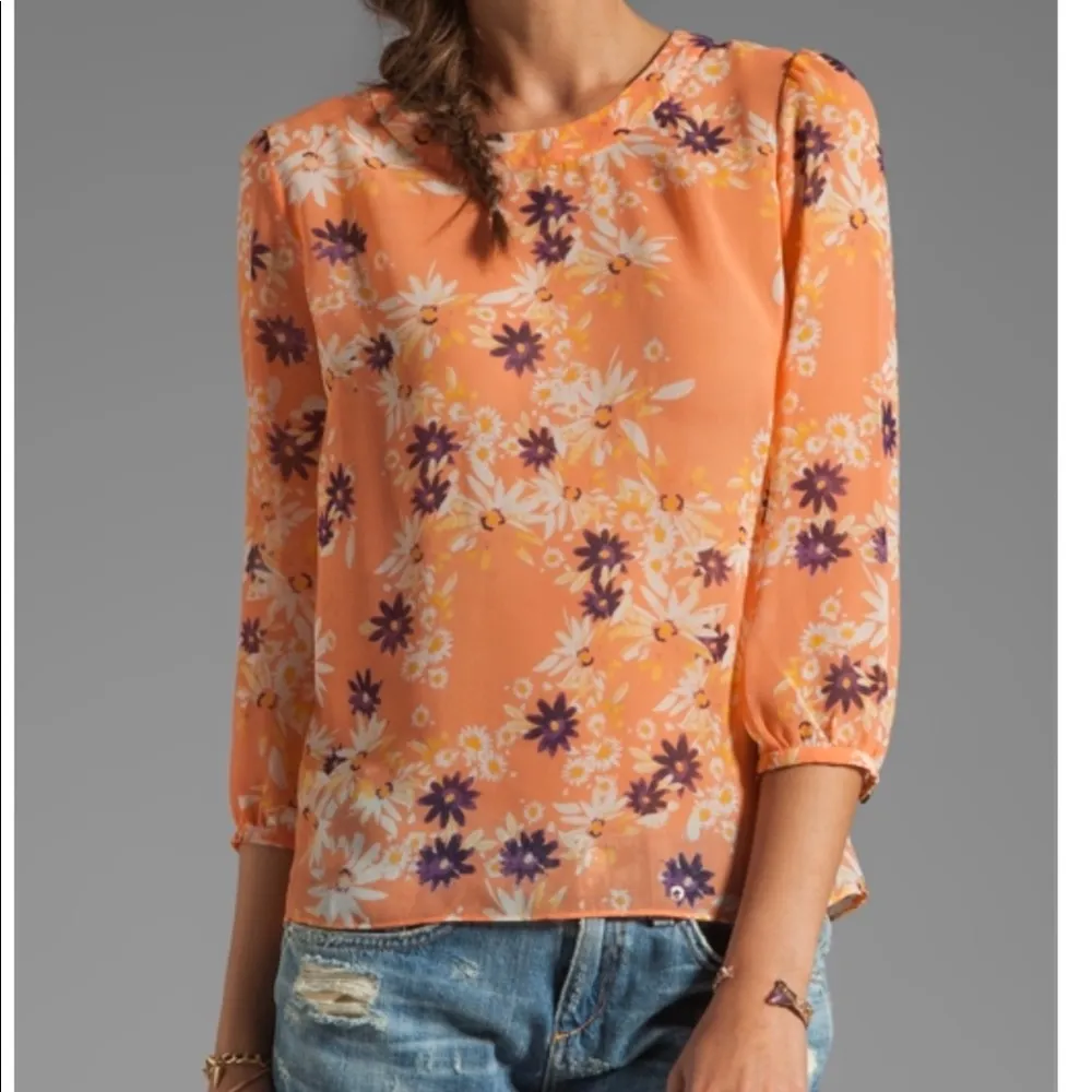 Dolce vita Daisy Blouse in Coral Size Small - Image 6