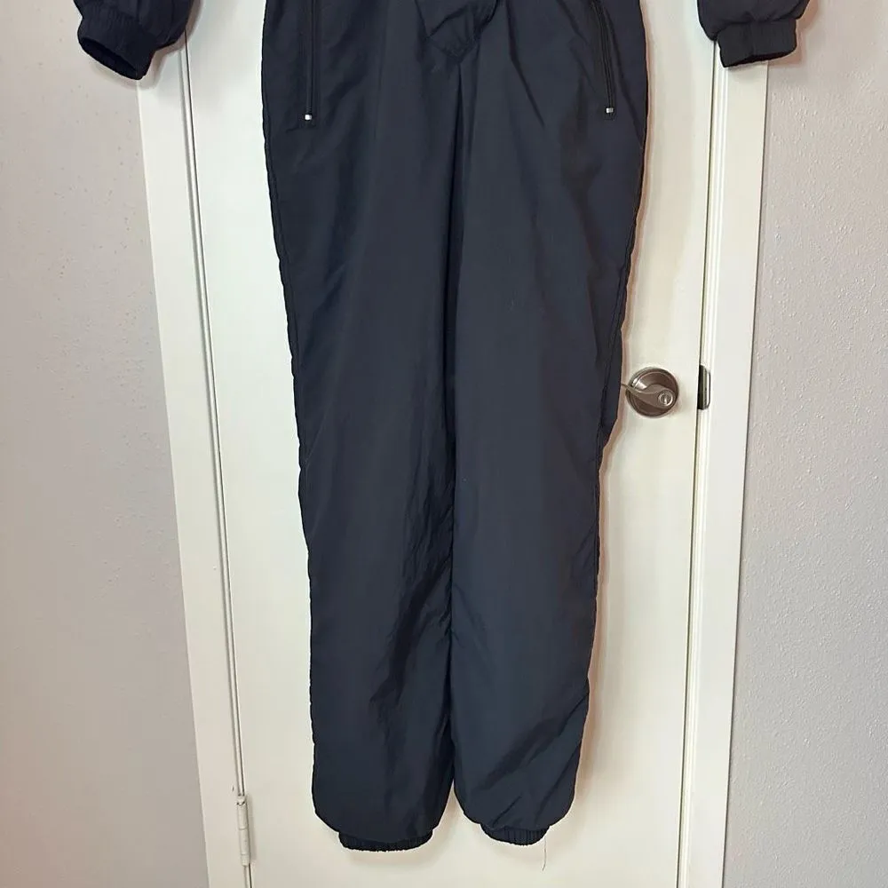 Vintage 80s Subello One Piece Ski Suit Black Size 12 - Image 5