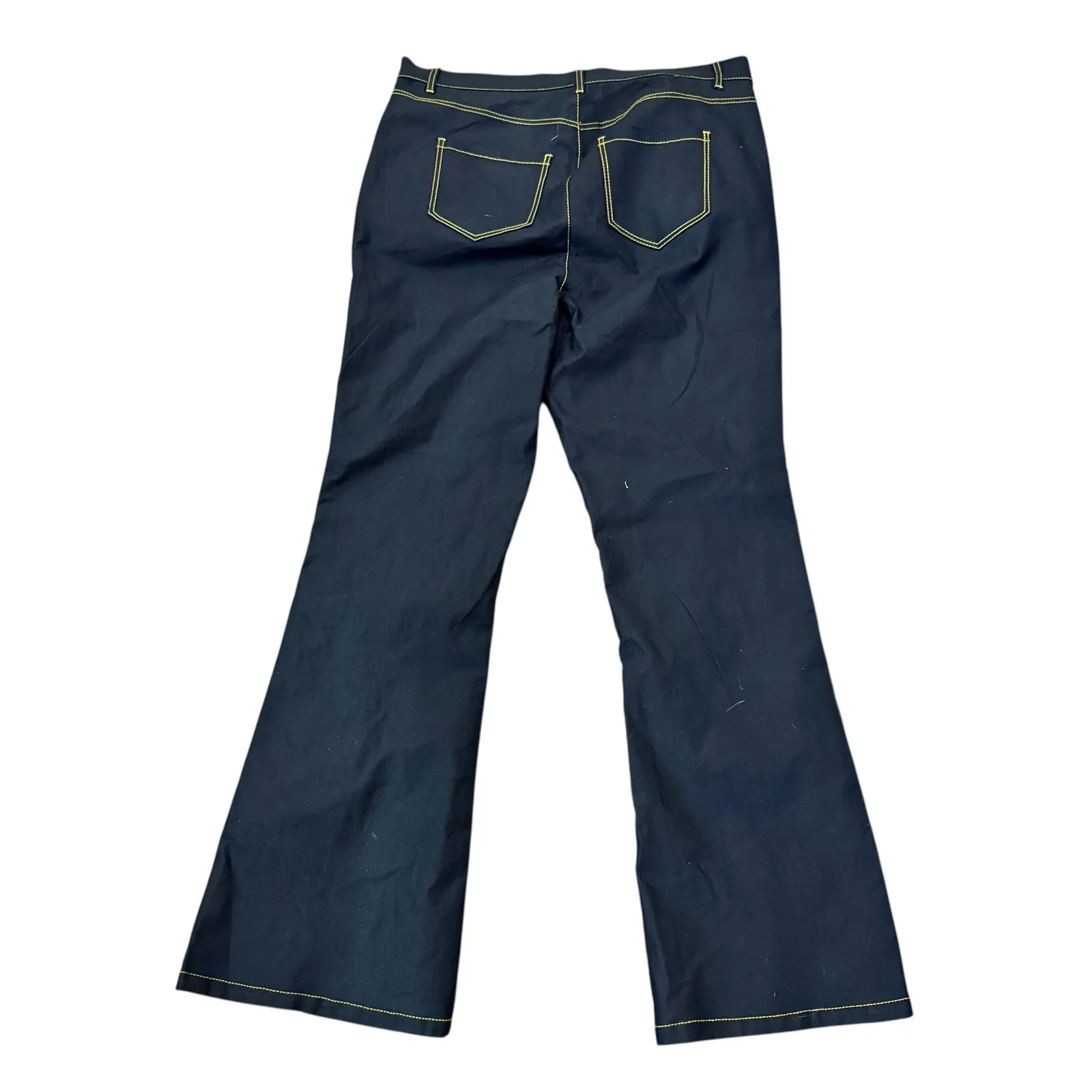 Unique Vintage Star Power Flare Jeans Contrast Stitching 1X/16 - Image 8