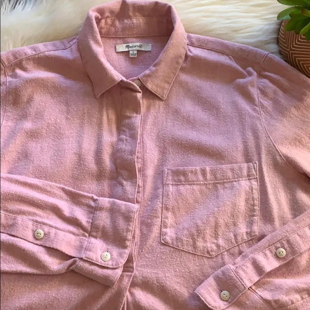 madewell • flannel ex-boyfriend button back shirt - Image 57