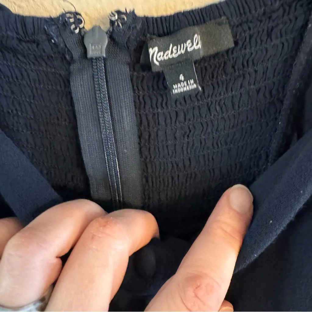 MADEWELL‎ Button-Front Wide-Leg Jumpsuit - Image 4