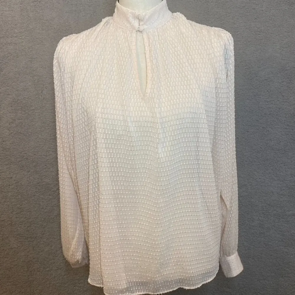 House of Harlow x Revolve Bonet Blouse Blush Pink XS Boho - Image 4