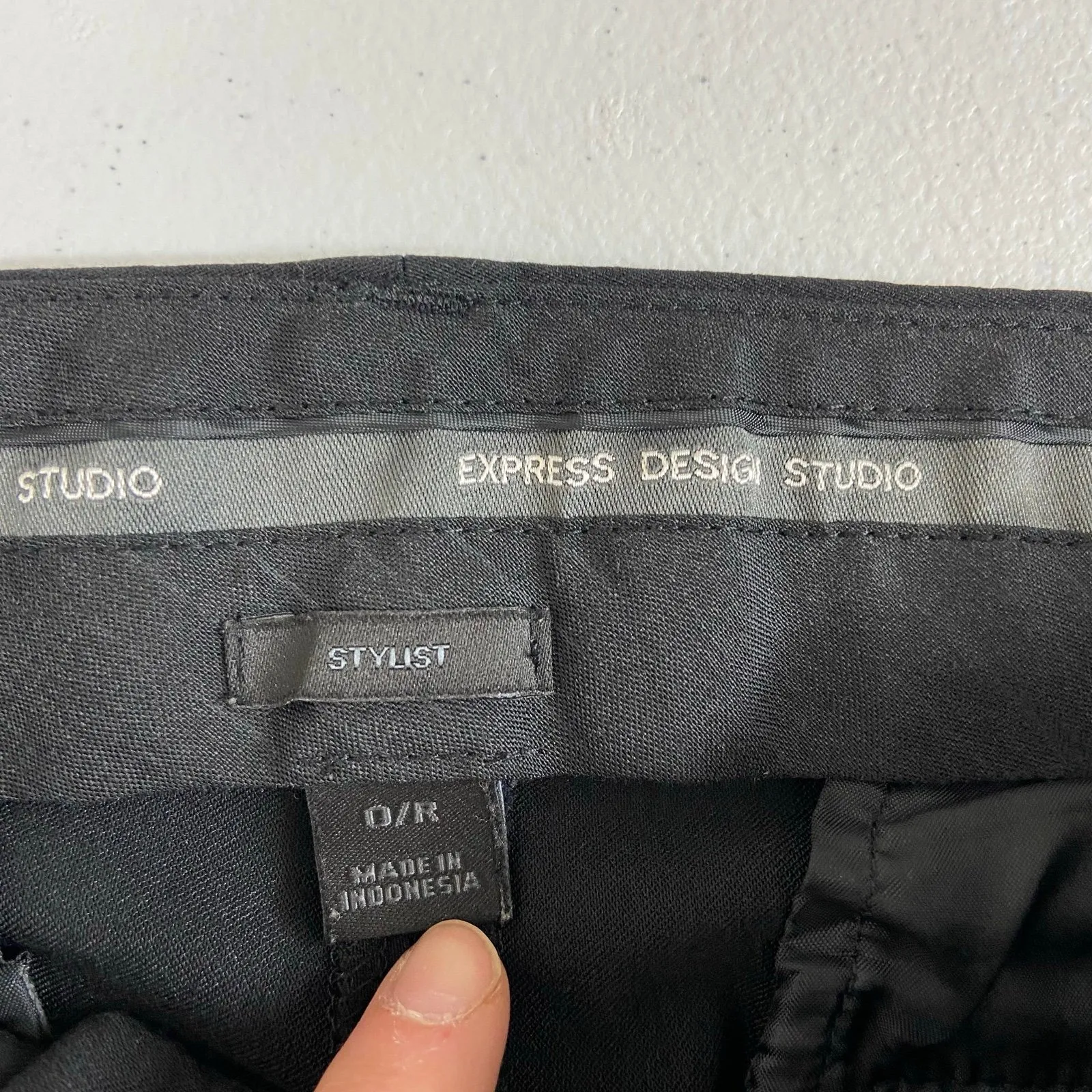 Express Design Studio women's black flare stylist dress pants business casual 0 - Image 9