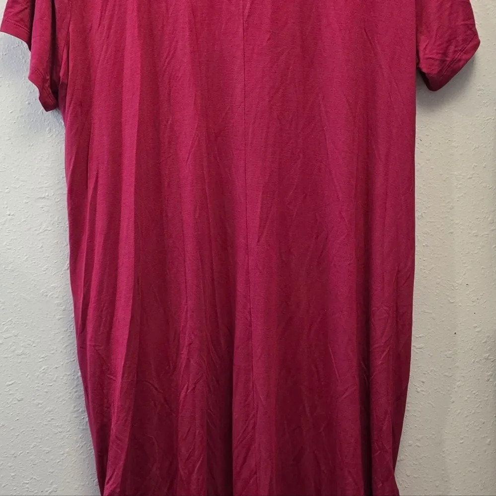 {18/20} NWT Lane Bryant Short Sleeve Ruched Sides Sheath Tee Shirt Dress - Image 9
