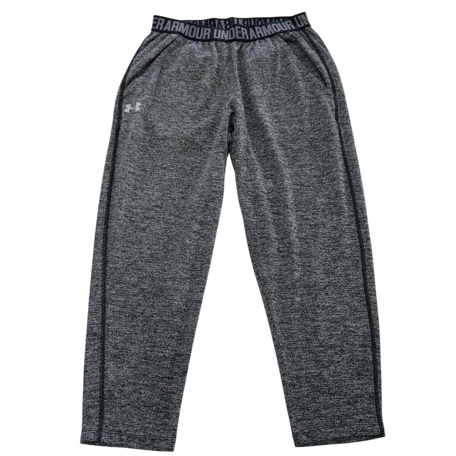 Under Armour Pants Womens X Small Black Grey Heathered Play Up‎ Capri Loose - Image 2