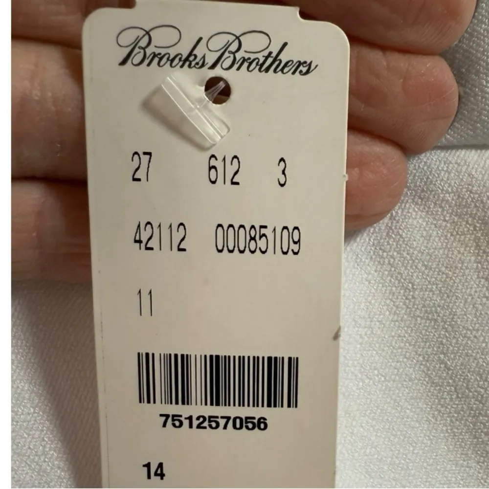 NWT Brooks Brothers Side Zip‎ Ankle Pants White 14 - Image 4