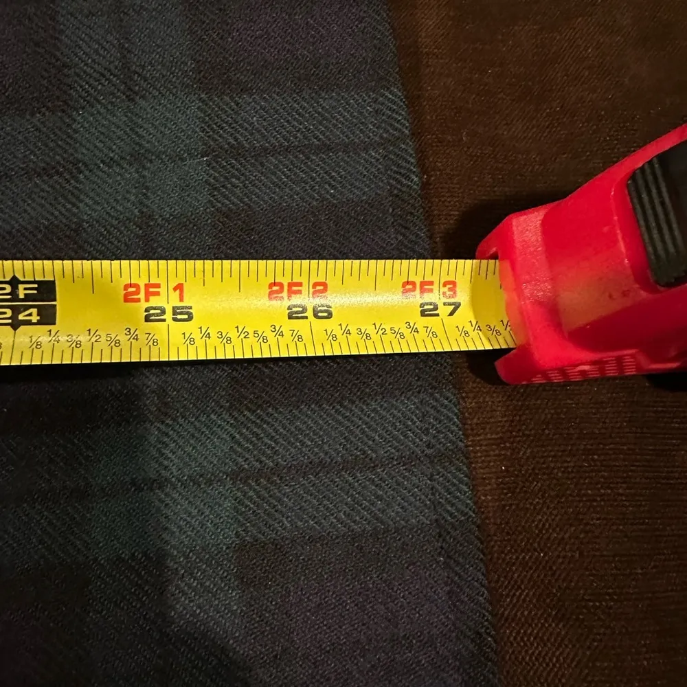 Talbots Green Navy & Black Watch Tartan Plaid Gold Buttons With Pockets Sz 8P. - Image 15