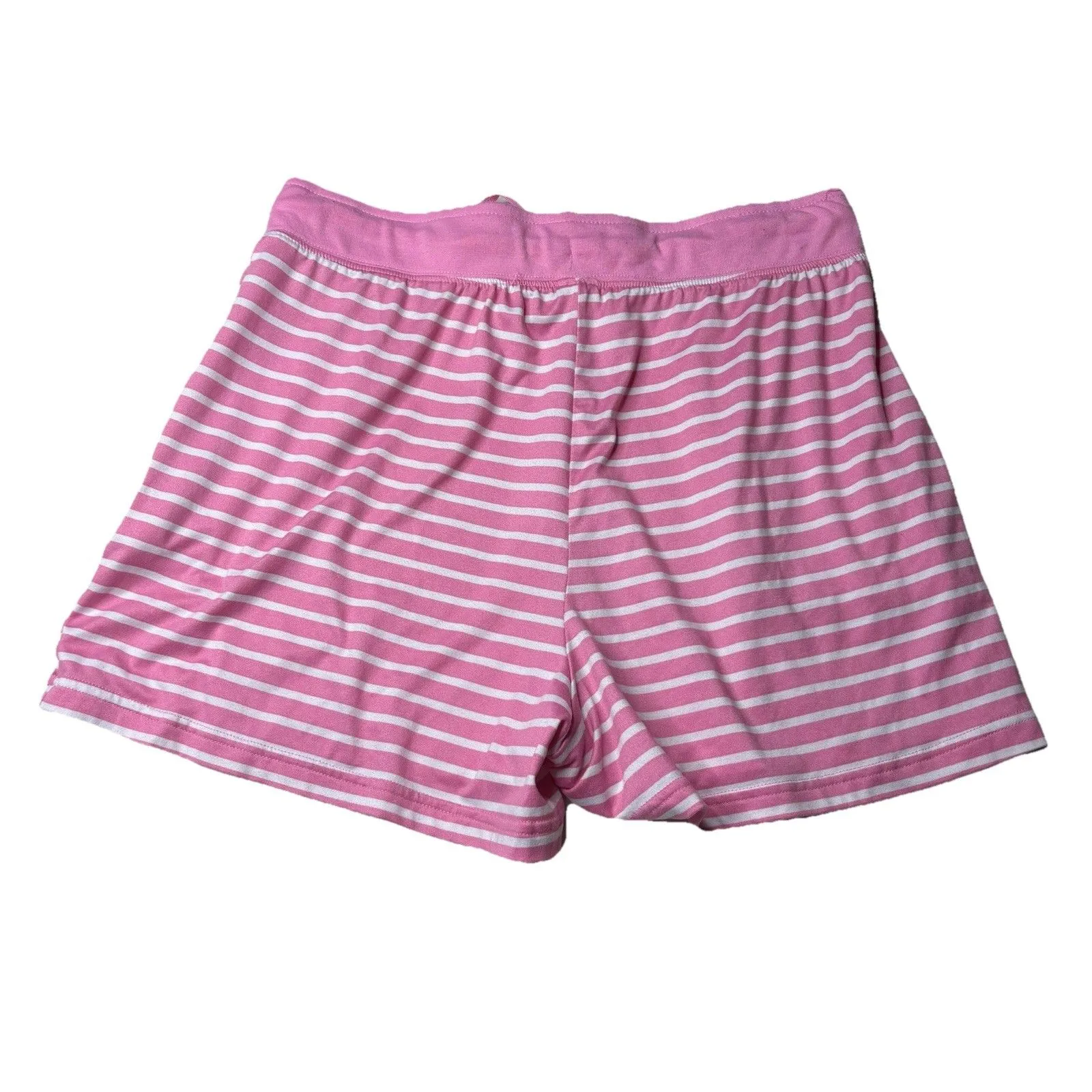 Draper James Pink Stripe Long Sleeve Shorts Lounge PJ Set Size Medium Womens - Image 5