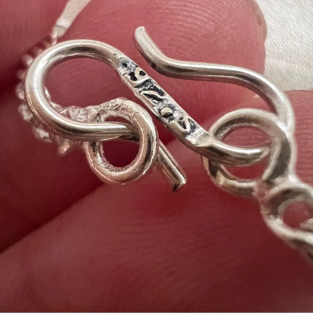 925 Sterling Silver Gemstone Peridot Necklace Handmade lariat Womens Jewelry Green - Image 9