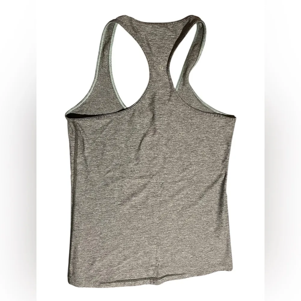 Lululemon Athletica Gray Reversible Racerback Tank Top - Image 2