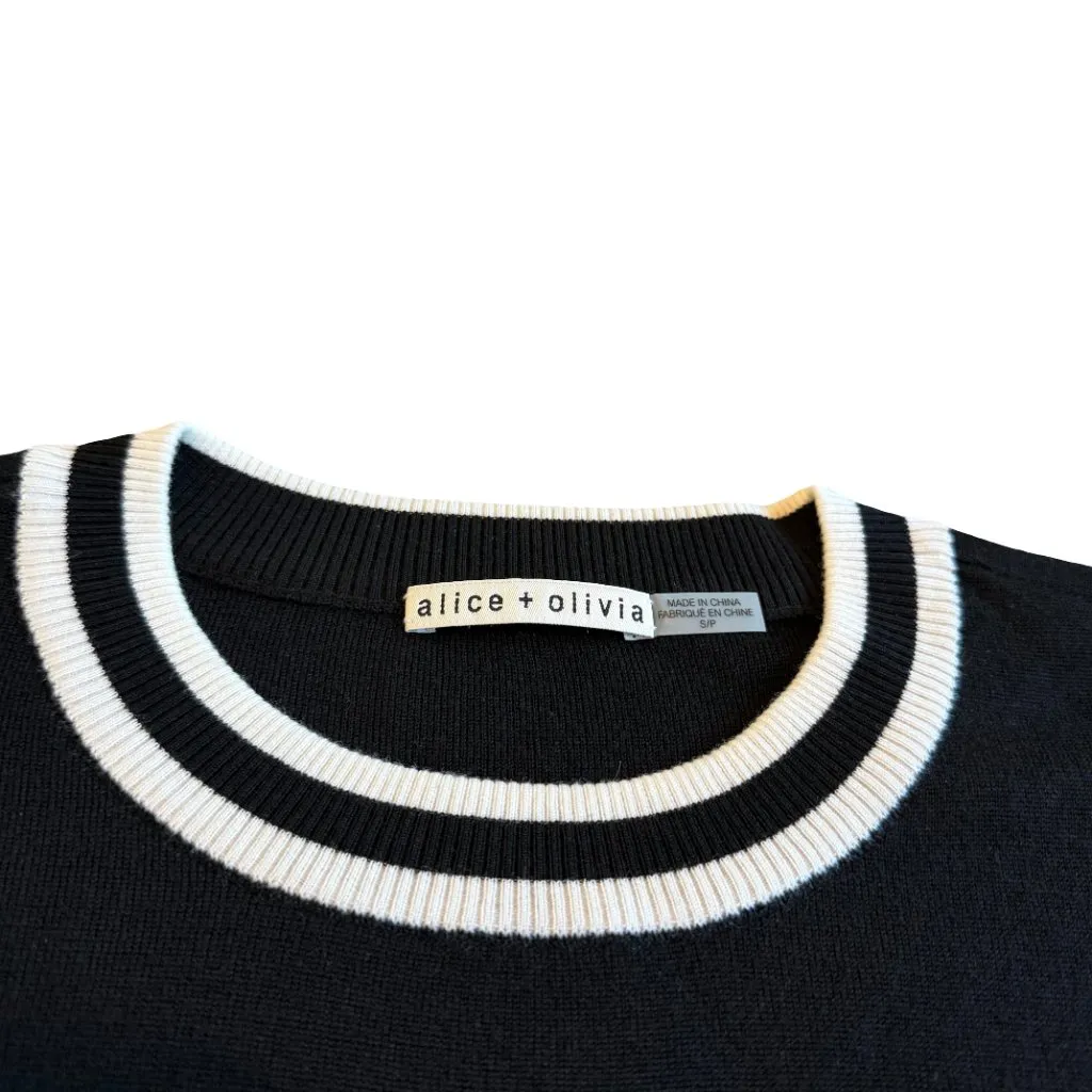 Alice + Olivia Gleeson Icon Pullover Sweater Crew Neck Rare Designer Size Small - Image 7