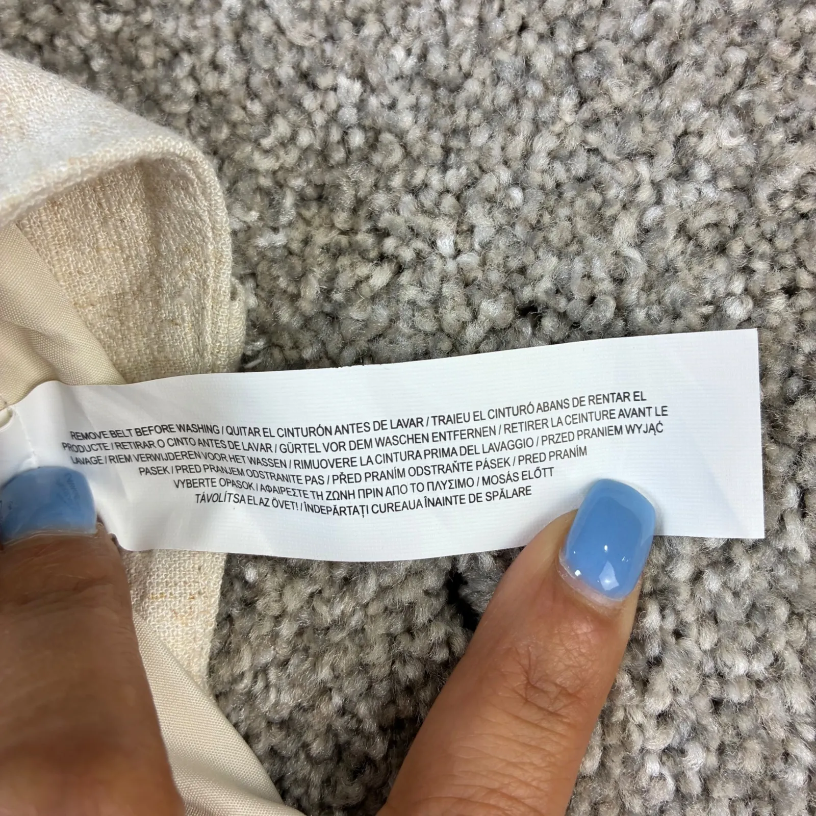 Primark Beige Culottes Shorts Women's Size 4 Wide‎ Leg Linen Blend Preppy Casual - Image 8