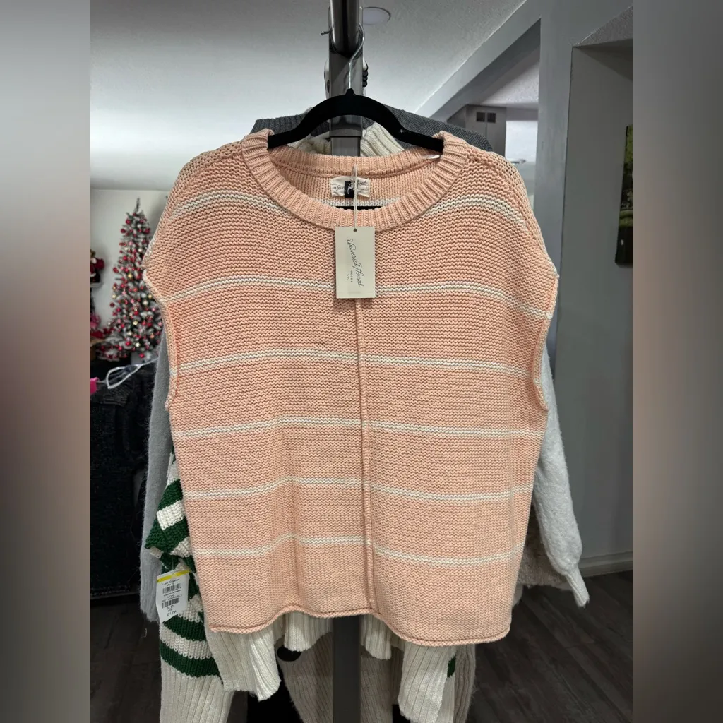 Universal Thread Light Peach Knit Sweater - Image 3