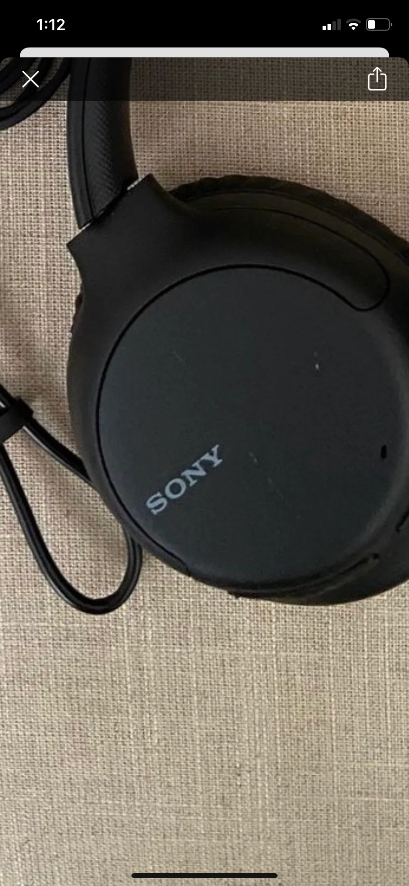 Sony Wireless Headphones Black - Image 2