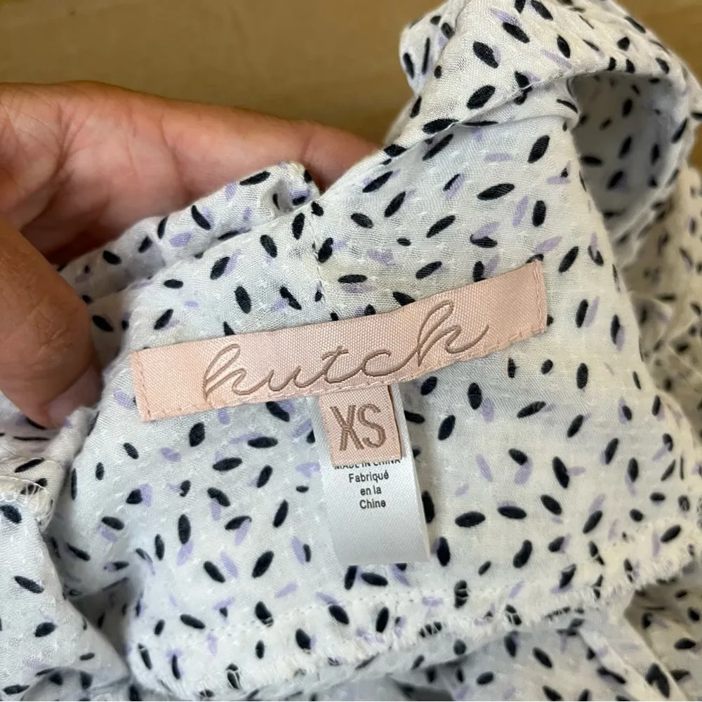 Anthropologie Hutch Ruffled V-neck blouse - Image 7