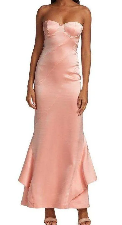 Phaedra satin Bustier Gown - Image 2